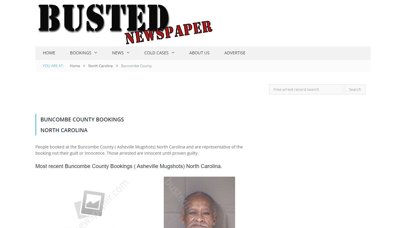Buncombe County, NC ( Asheville NC ) Mugshots - BUSTEDNEWSPAPER.COM